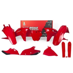 RACETECH Plastikų komplektas GasGas EC, EX, MC 125/450CC 21-22 Raudona