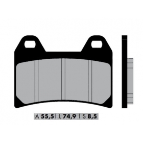 Brake pads NOVASCOOT FT4093 / MCB683 SINTERED