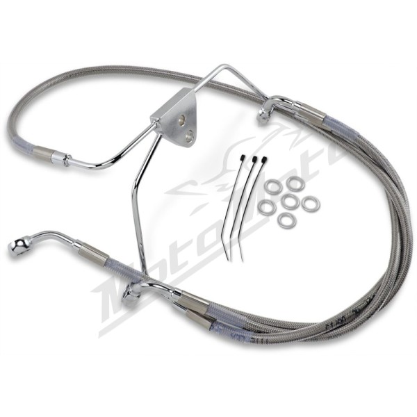 DRAG SPECIALTIES Stabdžių lyno kompl. ​​​​​​​Harley Davidson FLHT / FLHTC / FLHTCI / FLHTCSE2 1340-1800cc 96-07