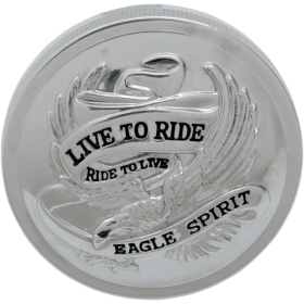 DRAG SPECIALTIES "Live to Ride" Gas Cap Harley Davidson FLH / FLHT / FLHTC / FLST / FLTC / FXST / FXSTC 1340cc 83-86
