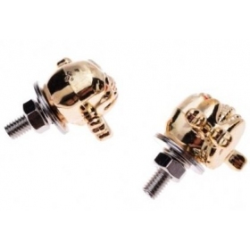Number plate skull bolts 2pcs 6mm