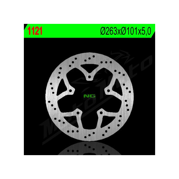 NG BRAKES Priekinis fiksuotas stabdžių diskas 263mm Peugeot Geopolis / Geostyle / Satelis 125-500cc 06-12