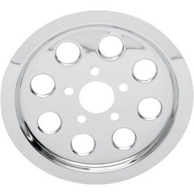 DRAG SPECIALTIES Chrome Outer Rear Pulley Insert Harley Davidson XL / XLH 883-1200cc 91-03