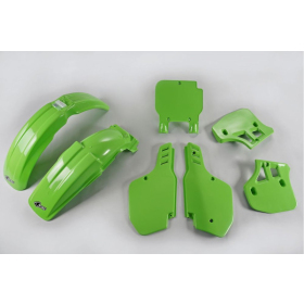 UFO Plastikų kompl. žalias Kawasaki KX 89-92