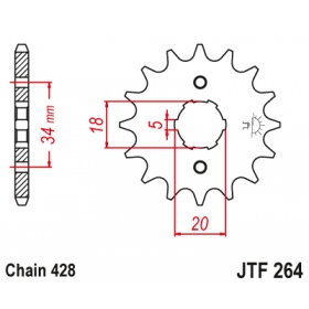 Front sprocket JTF264