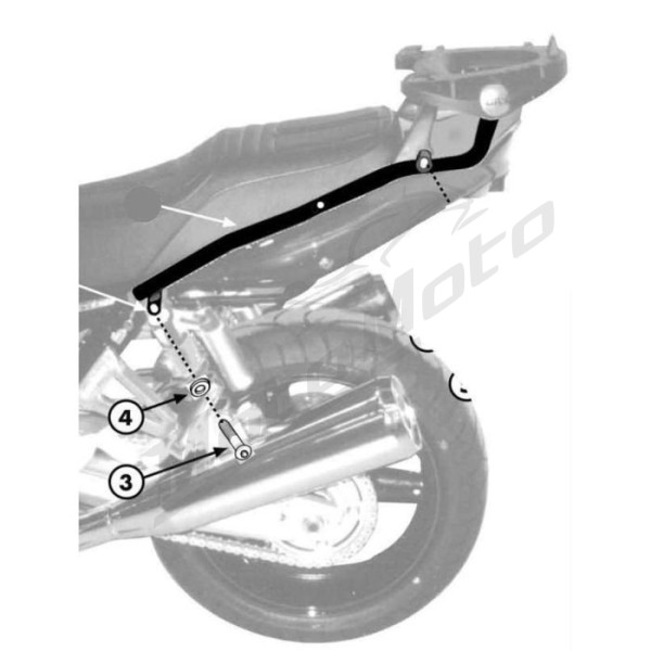 KAPPA Rear storage box bracket Suzuki GSX 1400 02-09