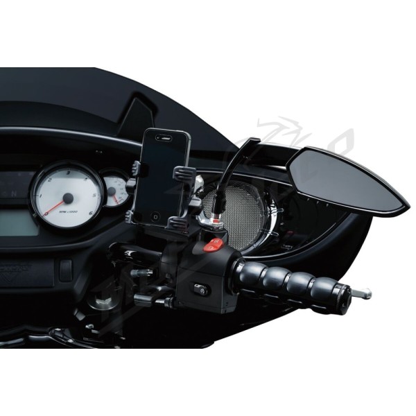 KURYAKYN ISO juodos rankenėlės Ø25.4mm Honda / Suzuki 500/1800 95-17