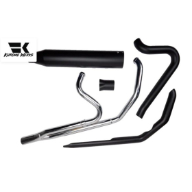 KHROME WERKS 2-into-1 Outlaw-SR Išmetimo Sistema Harley Davidson FLH / FLHFB / FLHR / FLHRC / FLHRXS / FLHTK / FLHT / FLHTKL / FLHX / FLHXS / FLI 1750-1977 17-26