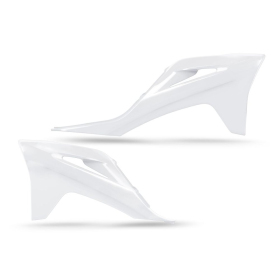 UFO White Radiator Covers for Gas Gas EC / ECF / EX / EXF / MC / MCF 125-450cc 