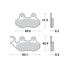 BRAKE PADS FERODO FDB2190EF / MCB684 STANDARD ECO FRICTION