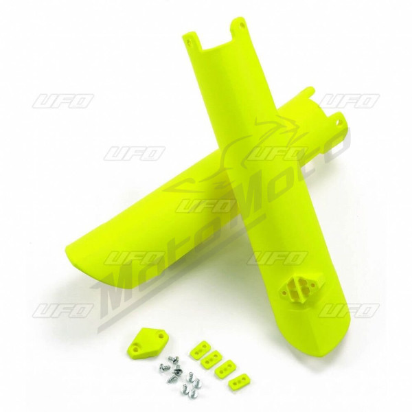 UFO Yellow Fork Guards For Husqvarna FC / FE / TC / TE / TX 125-501cc 15-23
