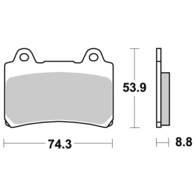 Sbs stabdžių trinkelės 613HS Sintered  YAMAHA
