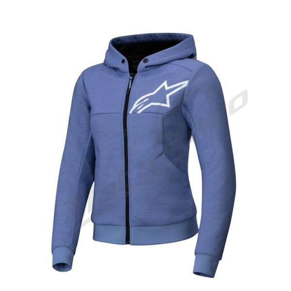 Alpinestars Hoodie Woman Chrome v2 Blue