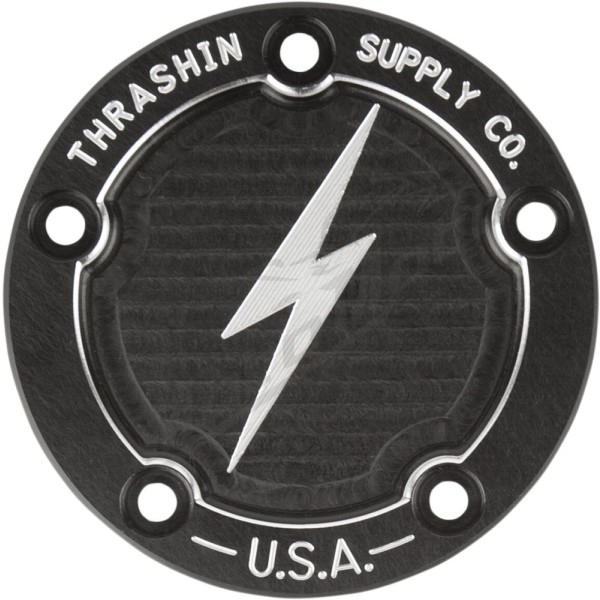 THRASHIN SUPPLY CO. Points Cover Harley Davidson FLD / FLHR / FLHRC 1340-1800cc 99-17