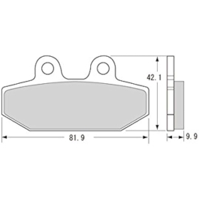 Sbs stabdžių trinkelės 949LS Sintered HARLEY-DAVIDSON