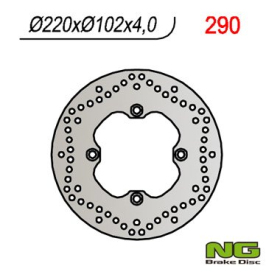 NG BRAKES Rear Fixed Brake Disc 220mm Aprilia RS / Tuono 50cc 99-07