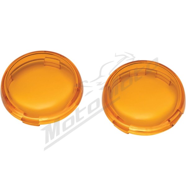 KURYAKYN Posūkio stikliukai geltoni Harley Davidson FLD / FLHR / FLHRI / FLHX / FXDL / XG 500/1977 99-24