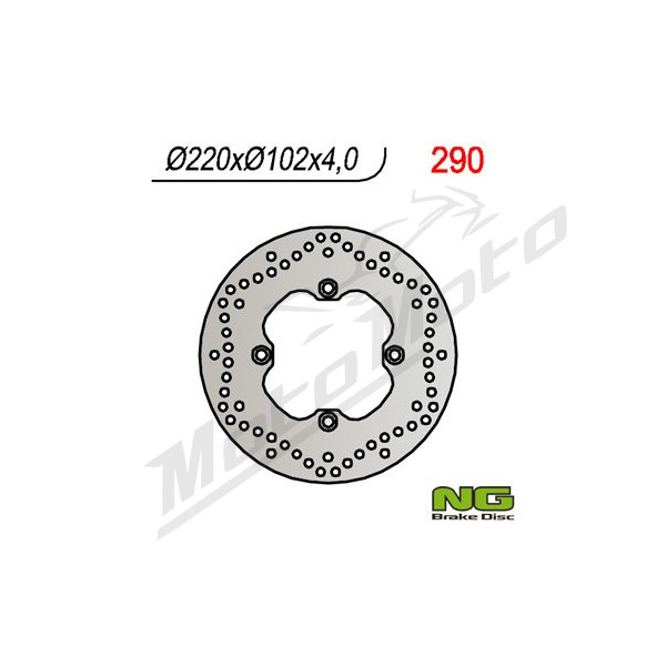 NG BRAKES Rear Fixed Brake Disc 220mm Aprilia RS / Tuono 50cc 99-07