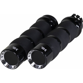 KHROME WERKS Turbine Grips Harley Davidson FLD / FLSTC / FLSTF / FXD / FXDF / FXDWG / FXS / FXSTC / VRSCF / XG / XL 883-1690 82-24