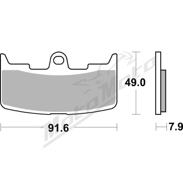 SBS HS Street Excel 795HS Sintered Front Brake Pads Buell / Can Am 900-1200cc 02-18