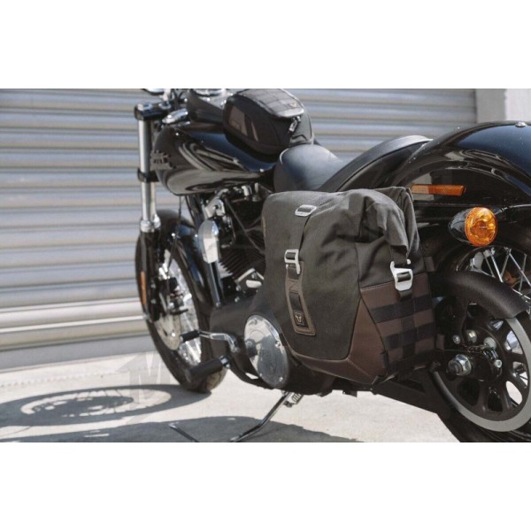 SW-MOTECH Legend Gear LC1 / LC 2 šoninės daiktadėžės Brown Edition Harley Davidson FXDB / FXDBC / FXDL / FXDLS 1584-1800 09-17