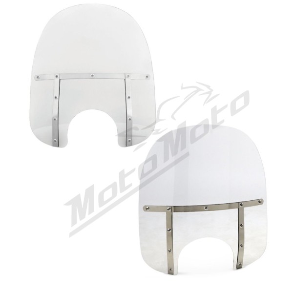MEMPHIS SHADES METRIC Memphis Fats Windshield 48,5x56cm Harley Davidson / Honda / Indian / Kawasaki / Suzuki / Yamaha 50-1500 72-25