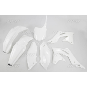 Ufo plastic set KAWASAKI KXF 250 13-16 White