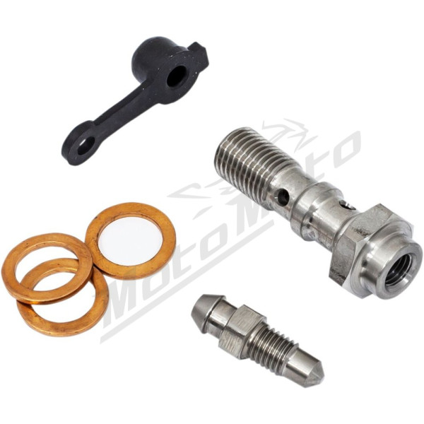 GOODRIDGE Banjo Bolt with Bleed Nipple M10 x 1.0