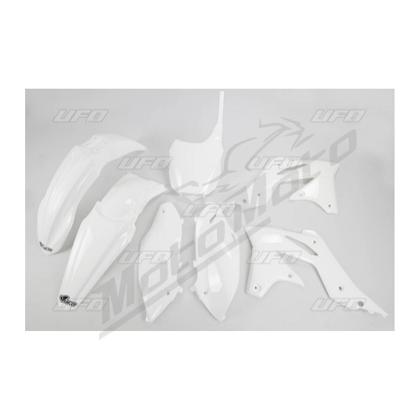 Ufo plastikų komplektas KAWASAKI KXF 250 13-16 Balta