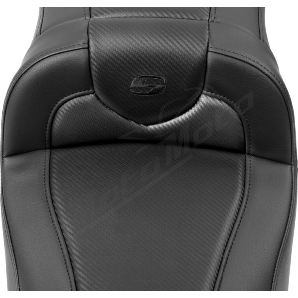 SADDLEMEN Roadsofa Extended Carbo Fiber Seat Harley Davidson FLHX / FLHXSE / FLTRXSE / FLTRX 1868-1977 23-25