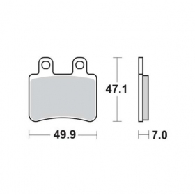 Brake pads POLINI FT3048 / MCB735 ORIGINAL