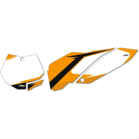 FACTORY EFFEX Pre-Cut Graphic Number Plate Kit KTM SX 150-300cc 13-15