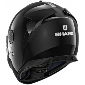 Shark Spartan Blank Black Glossy Full Face Helmet