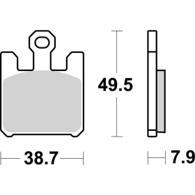 SBS RST 788RST Brake Pads Kawasaki / Suzuki 600-1600cc 03-07