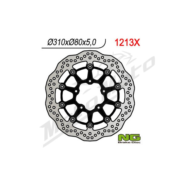 NG BRAKES Front Wave Floating Brake Disc 310mm Kawasaki GTR / Versys / Z 636-1400cc 06-24