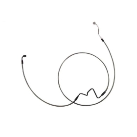 MAGNUM SHIELDING  ABS Front Lower Brake Line Kit Black Harley Davidson FLH / FLHRXS / FLHTCU / FLHXS / FLTRXS 1690/1977 14-24 +5.1cm