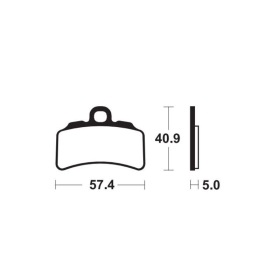 TECNIUM Brake pads - MOR463 GasGas TXT 125-300cc 19-22