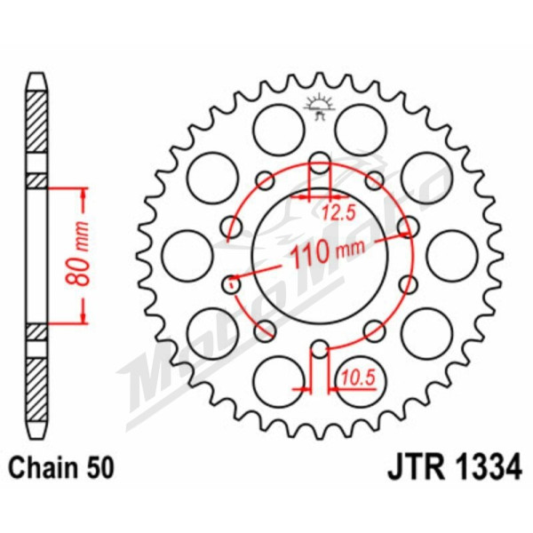 JT/J Chain Kit 530Z3 530Z3 17/42 Honda CB 1000F 93-96