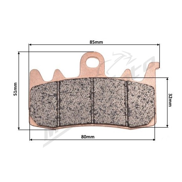 FRONT BRAKE PADS SET MaxTuned Benelli / QJMotor SRK / SRT / SVT 550-900cc 2021-2026