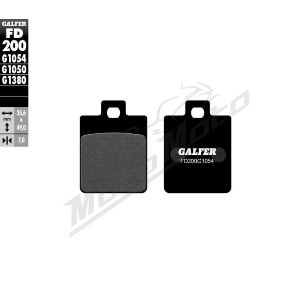 GALFER Semi-Metallic Brake Pads Benelli / Piaggio 50-400cc 97-18