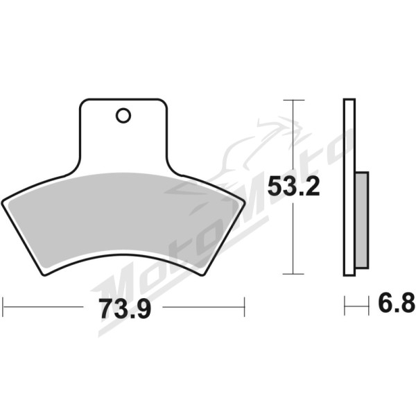 SBS ATS All-Terrain 755ATS Sintered Brake Pads Polaris Magnum / Scrambler / Sportsman / Trail Blazer / Xplorer 250-500cc 98-13