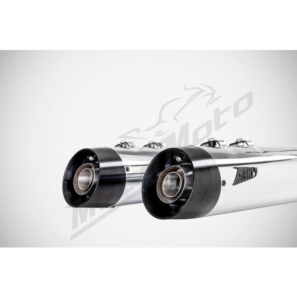 ZARD 4.33 Inches Slash-Cut Slip-Ons Muffler Harley Davidson FLH / FLHR / FLHX / FLTRX / FLTRXSE 1750-1977cc 17-24