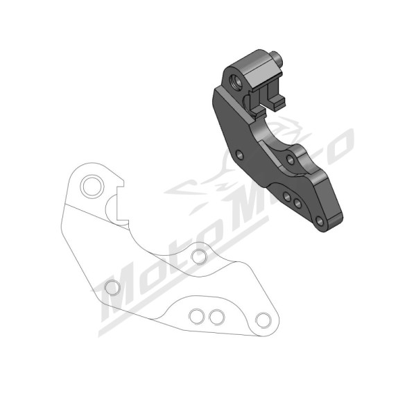 MOTO-MASTER Rally / Dakar Front Brake Caliper Adaptor 298mm Fantic / Yamaha 125-450 08-26 