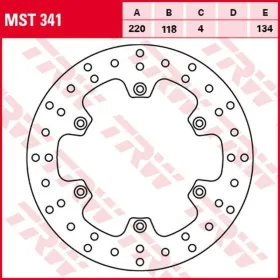 TRW Rear Brake Disc Kawasaki / Suzuki 125-400cc 89-12