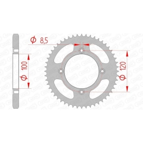 AFAM Steel Standard Rear Sprocket 428 46-63 teeth
