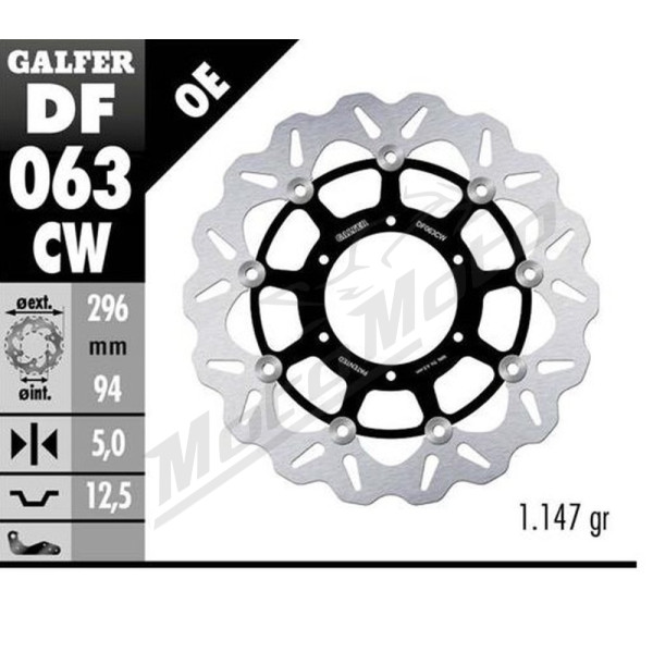 GALFER Front brake disc Honda CBR / CB / VTX 600-1800 01-10