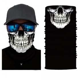 Face mask WHITE SKULL