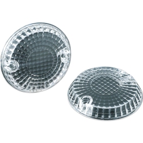 KURYAKYN Turn Signal Lenses Clear Kawasaki VN / Yamaha XV/XVS 650/1900 02-25 