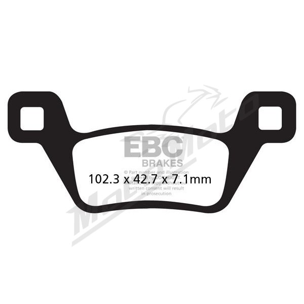 EBC R Series Heavy Duty Sindered Brake Pads KYMCO MXU 550-700 