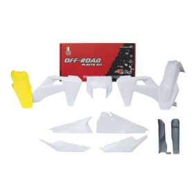 RACETECH Plastic Kit HUSQVARNA FE/ TE 150/501cc  2020-2023 White/ Grey/ Yellow